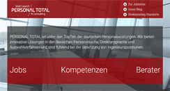 Desktop Screenshot of personal-total.de