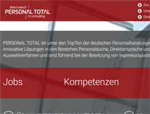 Tablet Screenshot of personal-total.de